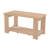 Two-Tier Contemporary Coffee Table w/ Open Shelf 4 Legs Home Furniture Vintage