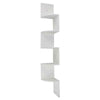 5 Tier Floating Wall Shelves Corner Shelf Storage Display Bookcase Bedroom UK