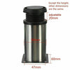 4x Adjustable Cabinet Legs Stainless Steel Kitchens Feet Rounds Stand Holders UK