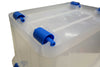 Plastic Storage Box Clear Boxes with Lids Clip Locking Large Store Home Office