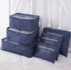 6pcs Packing Cubes Luggage Storage Organiser Travel Compression Suitcase Bag A+