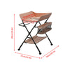 Adjustable Height Baby Changing Table Infant Diaper Changing Station with Wheels