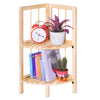 Corner Shelf/Shelving Rack Unit Display Stand Decoration Plants Natural Wood