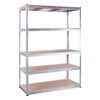 5 Tier Galvanised Metal Deep Wide Garage Shelving Racking Storage 180x120x60cm