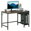Industrial Home Office Desk Brown Storage Drawer Computer Study Table Rustic