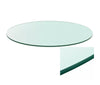 Clear Tempered Glass Round Table Top Protective Cover30-90cm Living Room Table