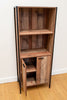 Stretton 2 Door Bookcase Storage Cabinet Shelving Display Sideboard Rustic Oak