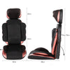 Electric Shiatsu Massage Chair Mat Seat w Heat & Vibration Functions Back