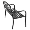 UK METAL GARDEN BENCH 2 3 SEAT OUTDOOR DECORATIVE CAST IRON BENCH BACKREST PATIO