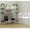 5 6 Tier Metal Shoe Rack Stand Storage Organiser Shelves Footwear Display Shelf