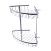 Stainless Steel Shower Caddy Rust Free Bathroom Shelf Corner Organizer Basket