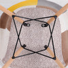 Set of 2 Dining Chairs Patchwork Fabric Tub Lounge Armchair Padded Wooden Legs