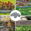10pcs Grey Cobbled Stone Effect Plastic Garden Lawn Edging Plant Border 2.5m UK