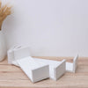 Set of 3 White U Shape Floating Wall Shelves Storage Display Shelf Wall Mounted