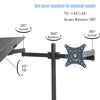 Monitor Arm Stand with Laptop Tray Fully Adjustable for 13-32inch LCD LED Screen