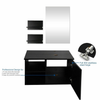 Countertop Basin Set Tempered Glass Wash Bowl Waste Tap Under Sink Unit Cabinet