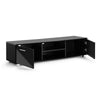 NEW Modern TV Stand Cabinet Unit 140cm High Gloss Body Top Doors up to 65" TV