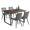 Rectangular Dining Table MDF Wood Table Kitchen Metal Legs Living Room Modern