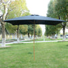 3m x 2m Wood Wooden Garden Parasol Sun Shade Patio Outdoor Umbrella Canopy New