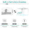 Heavy Duty Garden Marquee Outdoor Tent Strong Waterproof Shading Gazebo White