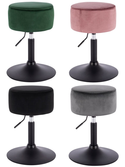 1x Breakfast Bar Stools Bar Chairs for Kitchen Bar Stools with Velvet Swivel Gas