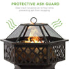 Fire Pit Large Firepit Outdoor Brazier Garden Party BBQ Round Stove Patio Heater
