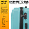 Hard Shell Cabin Large Suitcase 3x Set 4 Wheels Luggage Trolley Case Lightweight