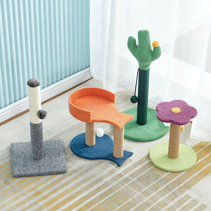 Cat Kitten Tree Scratch Post Bed Multi Level Activity Climbing Tower Multi-style