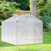 Garden Greenhouse Polycarbonate Plant Grow Aluminium Frame 4x6ft, 8x6ft, 10x6ft