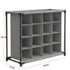 4 Tier Cube Shoe Rack Storage Cabinet Dustproof Book Shelf Display Stand Holder