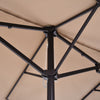 Sun Umbrella Canopy Double-sided Crank Sun Shade Shelter 4.6M Coffee