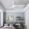 52Inch Ceiling Fan Dimmable LED Light 5 Speed with Timer Remote Control 3 Blades