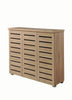 2 3 Doors Shoe Storage Cabinet Tall Cupboard White Dark Rustic Sonoma Oak Grey