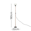 MiniSun Floor Lamp - Modern Copper Uplighter Living Room Light LED Bulb Lighting