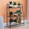 3Tier Metal Ladder Plant Stand Home Outdoor Garden Flower Pot Shelf Display Rack