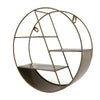 Vintage Metal Wall Shelf Industrial Round Storage Display Rack Home Decor UK