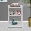 White Bedside Table Cabinet Small Side End Table Nightstand Storage Organizer UK