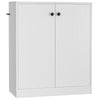 2-Door Storage Cabinet Buffet Cabinet w/ 3 Shelves Sideboard Kitchen Hallway