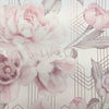 Stella Geometric Floral Wallpaper Blush Pink/White 9750 Belgravia Decor Glitter