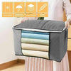 Set of 6 Underbed Clothes Storage Bags Zipped Organizer Wardrobe Cube Closet Box