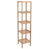 5 Tiers Wood Bamboo Multifunctional Storage Rack Narrow Shelving Unit RoomShelf
