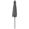 Mondeer 2.7M/3M Garden Parasol Tilt Sun Shade Umbrella 32 LED Light Hand Crank