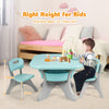 Kids Table Chair Set Children Toddler Study Painting Desk Home School W/ Drawers