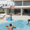 Summer 2-2.4M Swiming Pool Basketball Hoop Freestanding PVC Backboard Adjustable