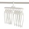 8 In 1 Reversible Folding Clothes Plastic Hanger Non Slip 360 Degree Swivel Hook