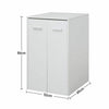 Wooden Storage Cupboard Bookcase 2 Drawers Shelving Rack Books CDs Organizer