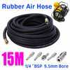 Rubber Air Compressor Hose Air Line 15m Metre1/4 ''BSP 9.5mm Bore Auto Heavy New