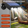 1/2 Solar Powered PIR Motion Sensor&Wall Lights Outdoor Garden Security Lamp UK