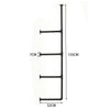 3-5.5 Tier Industrial Wall Rack Pipe Hanging Storage Display Shelving Bracket UK