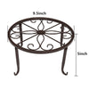 4pcs Plant Pot Stand Flower Display Shelf Garden Balcony Outdoor Indoor Bronze